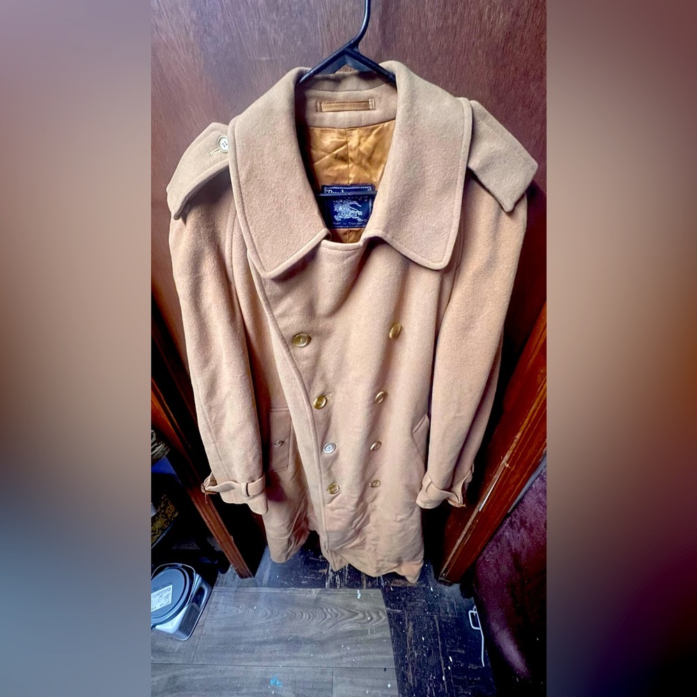 Burberry Men’s Wool and Camel Hair Coat